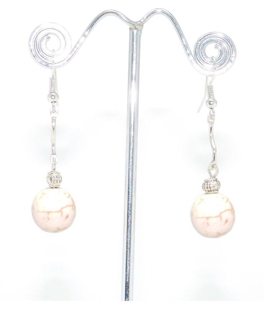 ZIKU JEWELRY Long AFGANI Bohemian Tribal Oxidized Silver Beaded Drop Earring for Women /& Girls