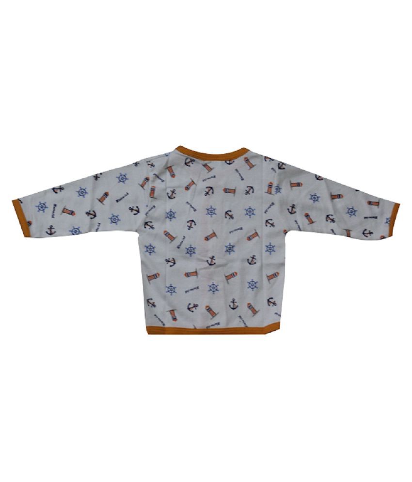 Soft Cotton White Wrap With Satin Ribbon For Infants by Baby Jay 2 Pack Baby Shirt