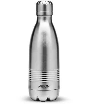 Buy Milton Flip Lid 1000 Thermosteel 24 Hours Hot And Cold Water Bottle With Bag 1 Litre Silver Online At Best Price In India Snapdeal